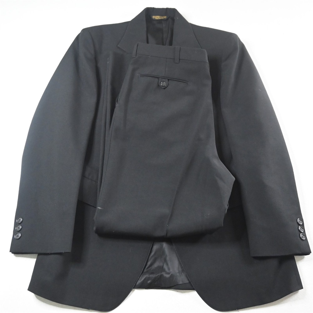 Richman 40R 33x30 Black USA Made Mens Jacket Pants Suit